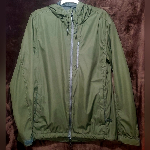 H&M Sport Windbreaker Jacket Green Medium - Picture 1 of 3